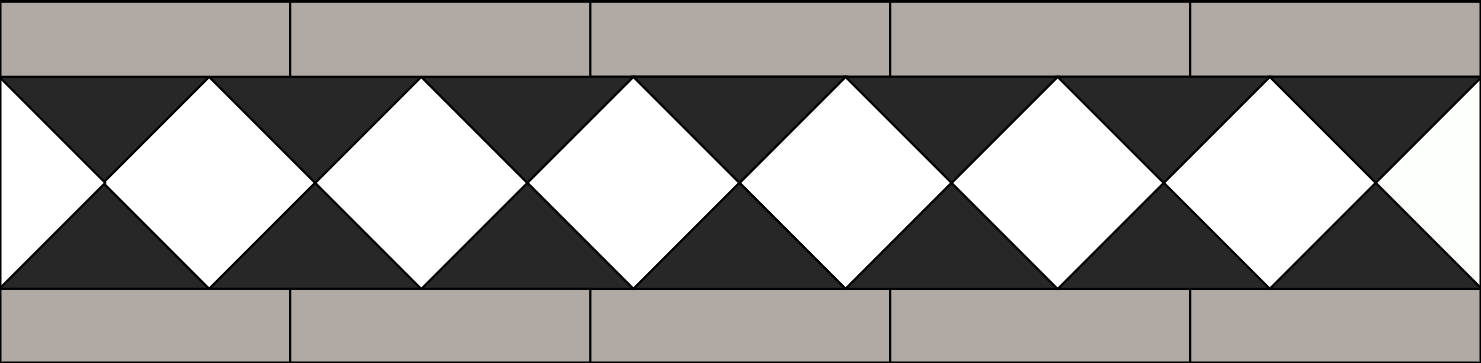 Tessellated Tiles Border Canterbury2
